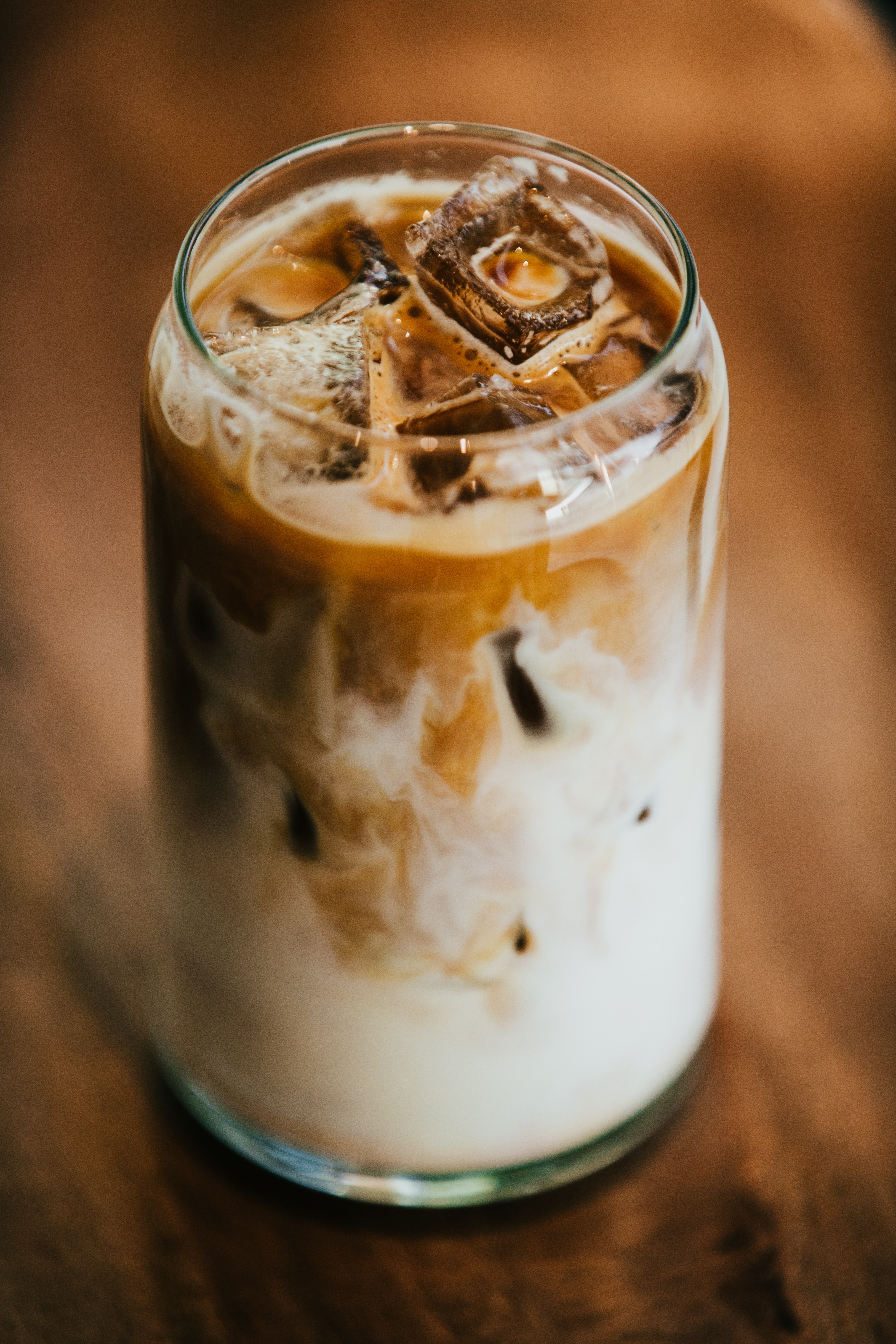 An iced caramel macchiato.