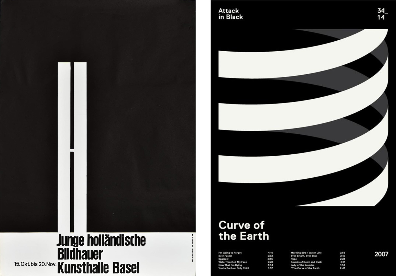 2 Swiss Grid System inspired posters.